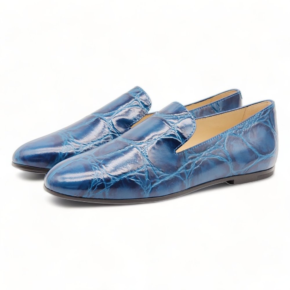 Tod's Women Mocassino Gomma Slip On Shoes Blue